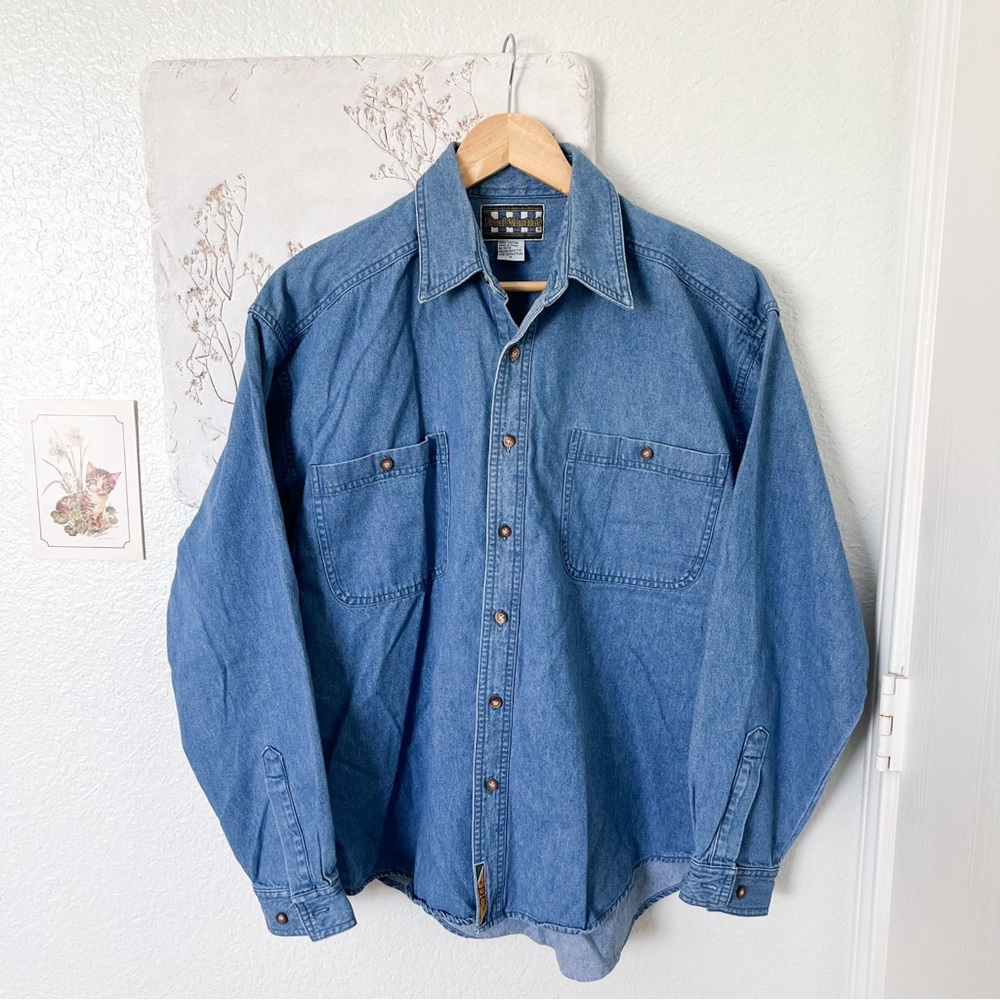 Dual Control Vintage Denim Button Up